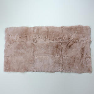 מותאם אישית צבע יוקרה סופר רך חם פלאפי אמיתי ארנב פרווה רול שמיכת עבור מודרני סלון ספה - Product Image 2