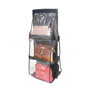 Sac de rangement suspendu épaissi, sur mesure, en non-tissé, anti-poussière, organisateur de sacs simple double face. - Product Image 5