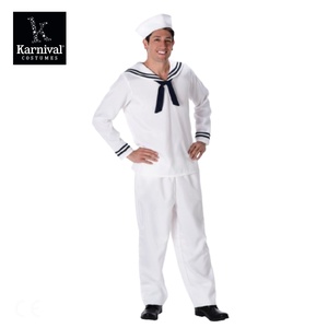 ODM hommes Halloween carnaval fête Performance Cosplay Costume vente entière blanc <span class=keywords><strong>marin</strong></span> <span class=keywords><strong>Guy</strong></span> famille Costume pour enfants - Product Image 2