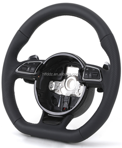 พวงมาลัยหนังแบบเจาะรูครึ่งวง รุ่น Custom <span class=keywords><strong>S</strong></span> <span class=keywords><strong>Line</strong></span> สำหรับ Audi A3 8V A4 A5 A6 A7 B7 B8 B8.5 S3 S4 S5 B9 C7 รวมถึง A8 R8 <span class=keywords><strong>Q3</strong></span> - Product Image 1