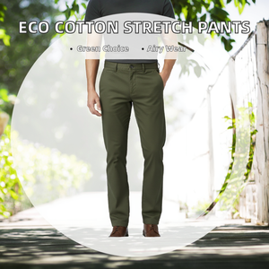 Tela Elástica de Algodón BCI Ecológica, 97% Algodón, 3% Elastano, Transpirable, Cintura Media, ODM, Teñido Liso, Cómoda y Casual para Hombre, Invierno - Product Image 2