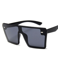 Lunettes de soleil tendance à grande monture, style rétro, dernières nouveautés, vintage, carrées, pour hommes et femmes, verres personnalisables