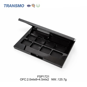 ถาดใส่อายแชโดว์แบบสี่เหลี่ยม 3 ช่อง แบบพรีเมียมสั่งทำพิเศษ (OEM) ใช้ซ้ำได้ ผลิตจากพลาสติกเป็นมิตรกับสิ่งแวดล้อม พร้อมฝาปิดใส - Product Image 3