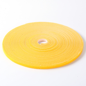 Bán buôn thân thiện với môi màu vàng 12.<span class=keywords><strong>5mm</strong></span> Back-to-Back Nylon móc vòng băng cuộn không thấm nước quan hệ cáp tổ chức lưu trữ dây đai nhà - Product Image 4