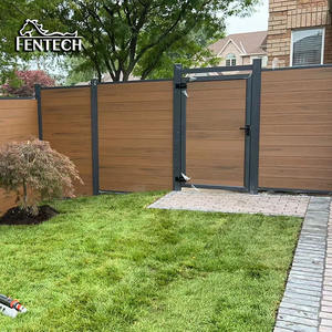 Fentech 180x180 composito WPC 180x180 pannelli di recinzione Co estrusione Wpc giardino esterno scherma - Product Image 2