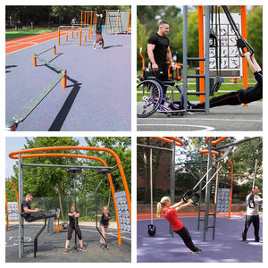 Vente en gros et personnalisation d'équipement de fitness extérieur en acier certifié TUV, équipement de fitness extérieur pour l'exercice complet du corps dans la rue. - Product Image 4