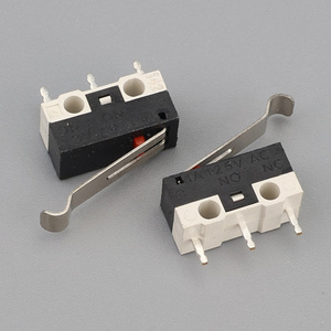 Mini hai chiều Latch <span class=keywords><strong>Micro</strong></span> <span class=keywords><strong>Switch</strong></span> kw03 với thiết bị đầu cuối PCB Chuột chuyển đổi <span class=keywords><strong>Microswitch</strong></span> 1A 125VAC spdt ARC LEVER - Product Image 2