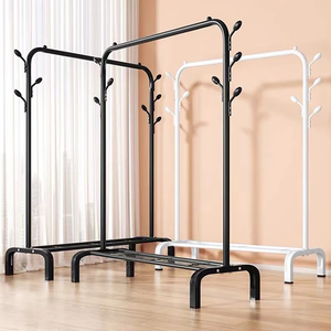 Bianco e nero ingresso ingresso libero albero appeso cappello ombrello metallo <span class=keywords><strong>appendiabiti</strong></span> <span class=keywords><strong>appendiabiti</strong></span> stand con scarpiera - Product Image 2