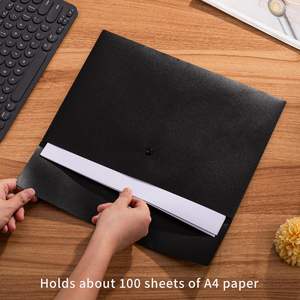 Pochette en plastique <span class=keywords><strong>avec</strong></span> fermeture à pression, classeur pour organiser les documents, format <span class=keywords><strong>A4</strong></span>, pour l'école et le bureau - Product Image 5