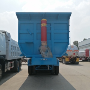 Remolque de Camión Volquete Hidráulico de 3 Ejes, Forma de U, 80 Toneladas, Servicio Pesado - Product Image 2