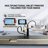 Impresora de Inyección de Tinta TIJ Automática en Línea Willita WLD-Z100 de 600 DPI |   Máquina de Codificación de Fecha, Lote y Código QR con Bomba y Engranaje de 12.7mm
