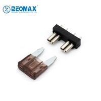 Portafusibles Mini/ATS, Enchufe para Fusibles Automotrices, Clip para Fusibles de Montaje en PCB, Base de Fusibles con Terminal de Latón