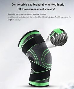 Genouillères de compression personnalisables avec logo et sangle de maintien antidérapante pour l'entraînement sportif, le football et le cyclisme – Manchon de compression pour mollets - Product Image 4