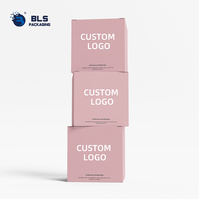 Boîtes en papier personnalisées avec motif en relief, estampillage à chaud doré, pour emballages pliables élégants de rouge à lèvres et de parfums roses, dernières tendances
