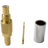 Vente directe d'usine, connecteur coaxial SSMC-C-J1.5 plaqué or, connecteur mâle SSMC, sertissage RG316 RG174
