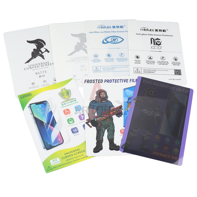 Factory Wholesale Free Sample HD clear Matte Privacy Hydrogel Film Hydrogrl Screen Protector Tpu Film Screen Protector