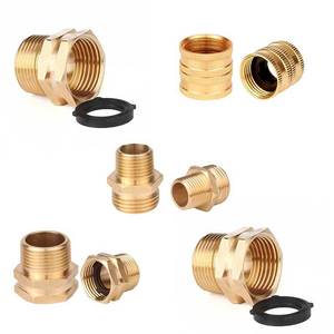 Brass Garden Hose Connector Threaded Pipe 57mm BS Standard Durable Outdoor Water Adapter For Bulk Hose Use - Product Image 1