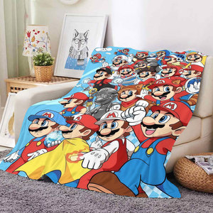 ผ้าห่มขนแกะพิมพ์ลายการ์ตูนมาริโอ้สุดน่ารักแบบขายส่งและสั่งทำได้ - Product Image 4