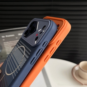 High quality Carbon fiber texture Magnetic Mobile phone case for <b>iPhone</b> 17 16 15 <b>14</b> <b>pro</b> <b>max</b> Frosted <b>Camera</b> protection cover back - Product Image 4