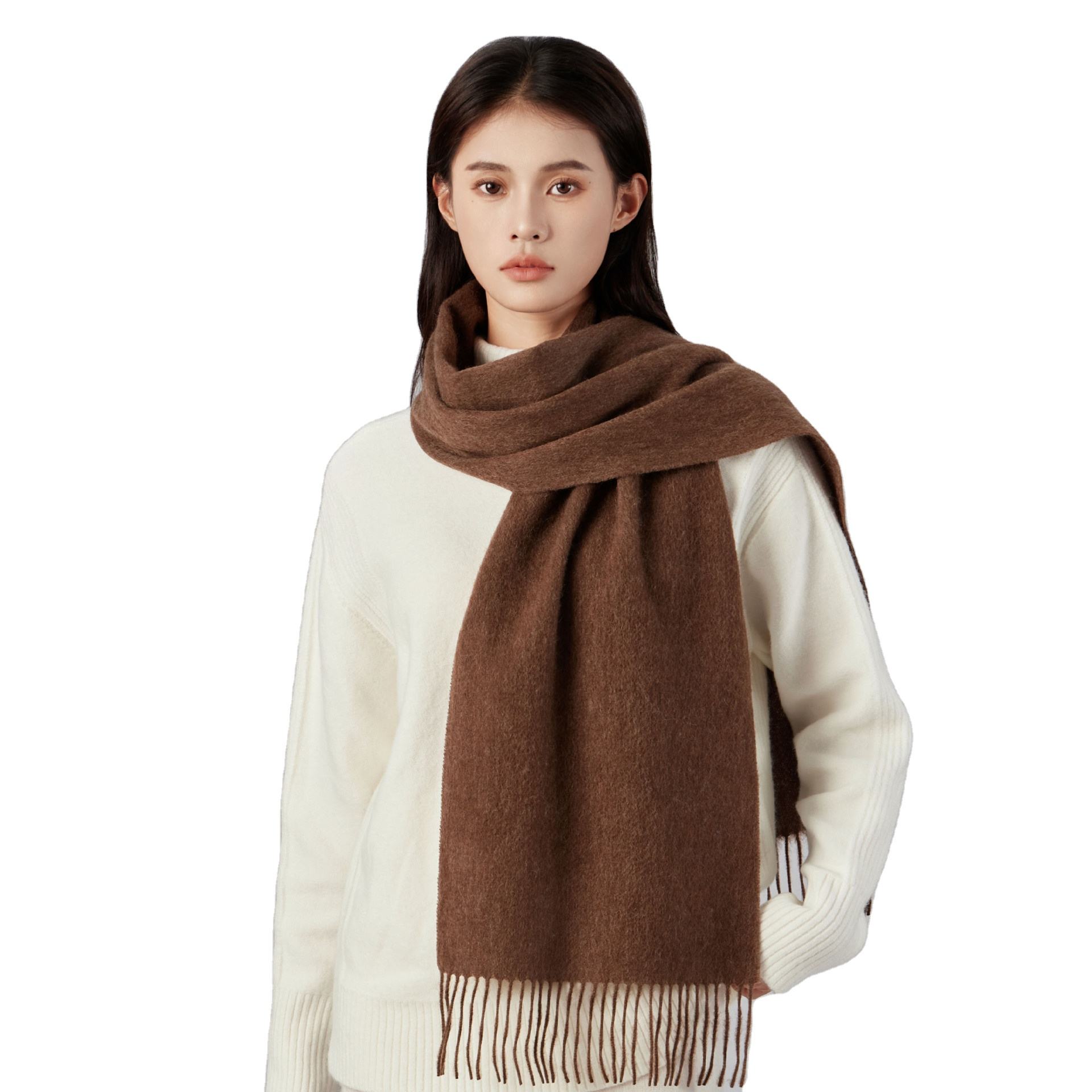 100% Pure Wool Neck Scarf for Men Hotsale Pashmina Shawls
