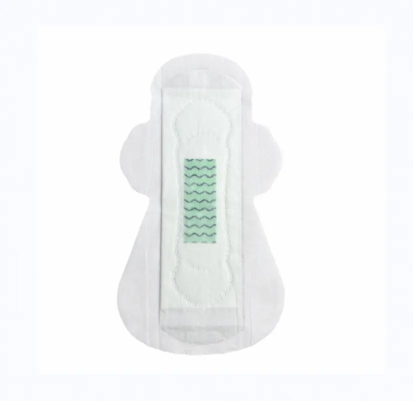 Bulk Lady Day Double Wings Women's Napkin Pads popular in India Sanitary Napkin with green anion chip