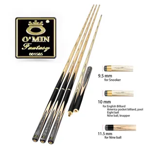 Tưởng Tượng Một 1 Mảnh 3/4 Handmade Snooker Cue Brass Tro Gỗ Hồ Bơi Trò Chơi Snooker Cue Mun Mun omin Hồ Bơi Snooker & Billiard Tín Hiệu