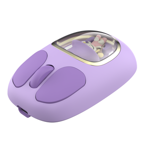 2025 personalizado lindo patrón de dibujos animados Mini ratón USB inalámbrico Venta caliente doble modo LED retroiluminado para computadora portátil - Product Image 5