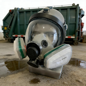 पेंटिंग, वुडवर्किंग, निर्माण, सैंडिंग, स्प्रे, रसायन, डिय आदि के लिए एर्गोनोमिक पूर्ण फेस श्वासयंत्र मास्क - Product Image 4