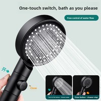 Pommeau de Douche Multifonction Haute Pression avec Filtre et Diverter, Grand Jet Massant, Robinet de Salle de Bain, Ensemble d'Accessoires de Qualité
