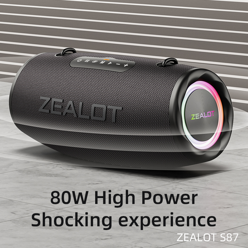 ZEALOT S87ポータブルスピーカーIPX7防水ワイヤレススピーカー