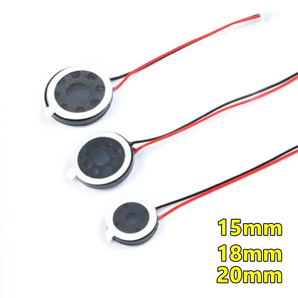 Haut-parleur rond 8 Ohm 1W 8ohm 15mm 18mm 20mm Haut-parleurs Téléphone portable Petit haut-parleur Connecteur audio