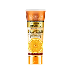 Roushun Vitamin C Face Scrub Black Head Remover and Cleaning Skin pore Effect Skin Moisturizing