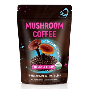 Chinaherbs OEM Café Énergisant 10 en 1 Personnalisé 12 Superaliments Poudre de Crinière de Lion Café aux Champignons Maitake Champignons Ostréens Goût Doux - Product Image 1