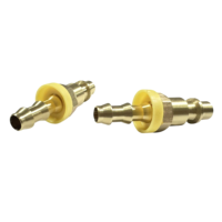 Raccord rapide en laiton de style allemand 6mm 8mm 10mm, connecteur mâle pour tuyau d'air, raccord en laiton