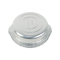 Boîte alimentaire jetable en aluminium de 3100 ml, grande et ronde, pour plats à emporter, barbecue, camping en extérieur, épaissie