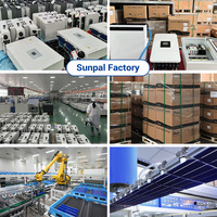 德业商用太阳能电池板系统150kw 125kw 100kw太阳能储能系统