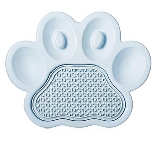 ชามอาหารสุนัขซิลิโคนปลอดสาร BPA เป็นมิตรกับสิ่งแวดล้อม ช่วยลดความเบื่อหน่าย พร้อมแผ่นเลีย 2 in 1 - Product Image 1