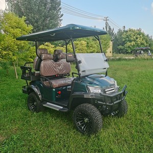 Voiturette de golf à 4 roues surélevées avec batterie au lithium 72V, moteur AC 4KW/5KW/7KW, châssis en acier haute résistance, freins à disque avant, LED 5-6 HKBG-C Bla - Product Image 6