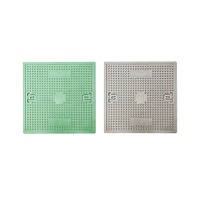 Couverture de regard d'égout en plastique SMC BMC FRP fibre de verre carrée SOLID EN124 A15 certifiée ISO9001-2008