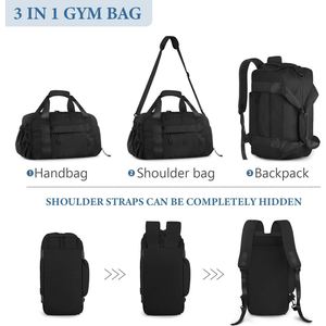 Waterproof Airline Approved Carry on Sports Luggage <b>Backpack</b> Casual Daypack Carry on Overnight Gym Duffle Bag - Product Image 2