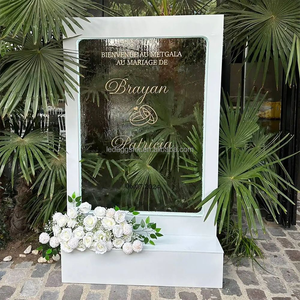 LEDA Wedding <b>Decoration</b> Supplies Clear Running Water Waterfall Backdrop <b>Wall</b> for Events <b>Party</b> - Product Image 4