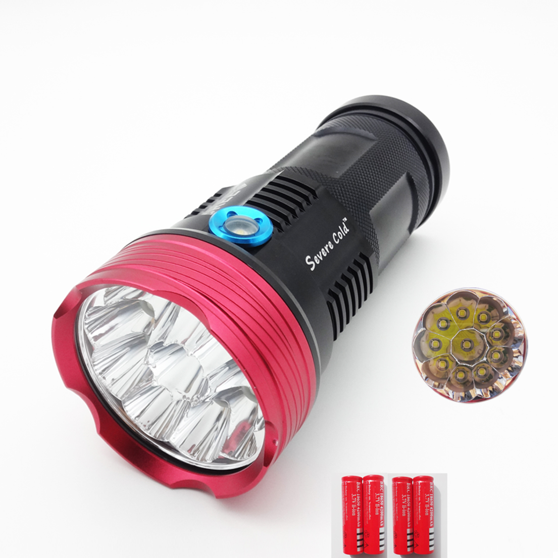 Torcia LED Ricaricabile Super Potente, 2000 Lumen, Con Batteria  Inclusa , Luce Tattica Zoom Impermeabile Campeggio Viaggio Illuminazione Temporanea 85897694