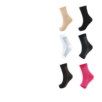 Chaussettes de compression de yoga unisexes avec soutien de la cheville à bout ouvert pour la course à pied, le sport, le fitness, le corps avec logo pour la saison printanière