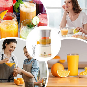 Multifunction Portable Juicer Blender Electric Cold <b>Press</b> Juice Pulp Separation 6 Blades Stainless Steel Low Noise for Household - Product Image 5