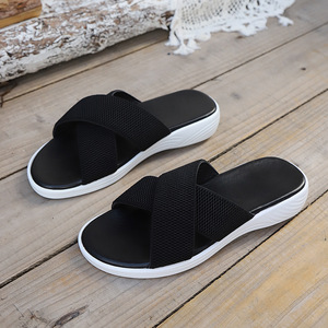 Nuove Ciabatte Mule da Donna 2026 per il Commercio Transfrontaliero, Semplici e Versatili, con Punta Aperta, Tinta Unita, Casual, Slip-on - Product Image 4
