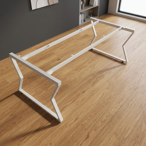 Pieds de table de réunion de bureau modernes 200x100mm en forme de Z autoportants blanc/noir Système d'assemblage MConcept HCMC021 - Product Image 3