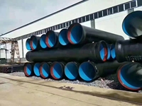 Peinture au goudron de houille époxy, tuyau en fonte ductile EN598 C25 Dn500mm, sans soudure, pliage, découpe, pipeline, certifié ISO2531
