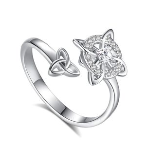 <span class=keywords><strong>Anillo</strong></span> <span class=keywords><strong>de</strong></span> <span class=keywords><strong>Nudo</strong></span> <span class=keywords><strong>de</strong></span> <span class=keywords><strong>Bruja</strong></span> para Mujer Merryshine, Plata <span class=keywords><strong>de</strong></span> Ley 925, Estilo Vintage, Celta, Pagano, Wiccano, Apilable - Product Image 1