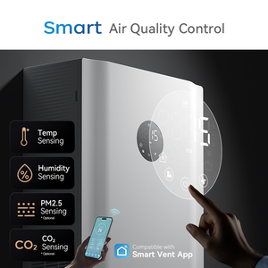 <span class=keywords><strong>2025</strong></span> thu hồi nhiệt thông gió HRV <span class=keywords><strong>HVAC</strong></span> hệ thống 100 luồng không khí tự động bỏ qua chức năng lọc PM2.5 và CO2 tùy chọn cảm biến - Product Image 2