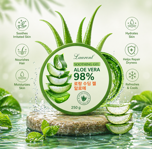 Gel Refrescante de Aloe Vera 250g, Hidratación y Reparación de la Piel, Tratamiento Refrescante para Después del Sol, Marca Privada OEM - Product Image 2